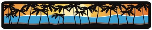 Picture of Palm Sunset SVG File