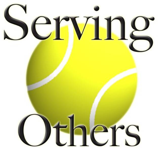 Picture of Tennis (Serving Others) SVG File