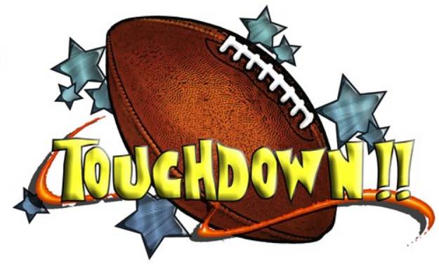 Picture of Football Touchdown SVG File