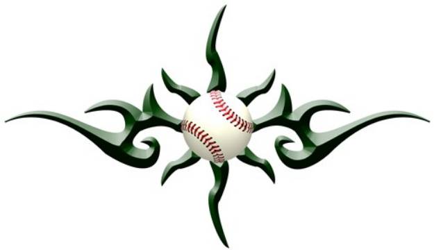 Picture of Tribal Baseball SVG File