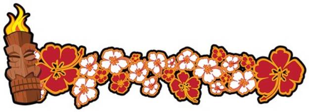 Picture of Flower Tiki SVG File