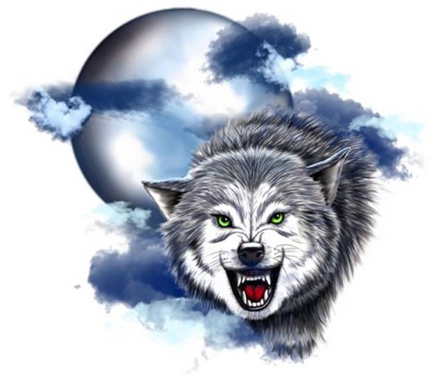 Picture of Wolf In The Mist SVG File