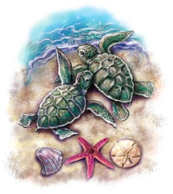 Picture of Sea Turtles SVG File