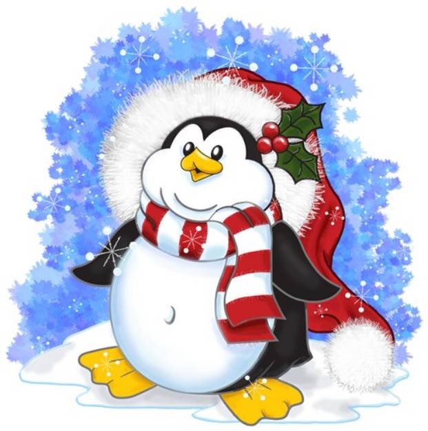 Picture of Santa Penguin SVG File