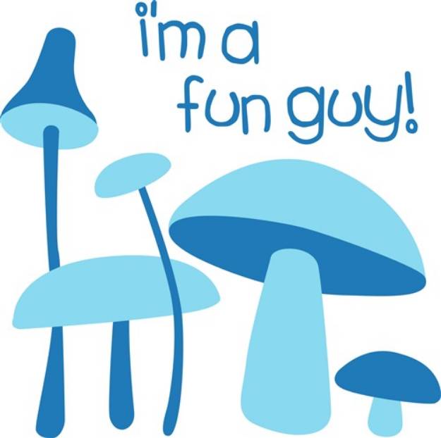 Picture of Blue Mushrooms SVG File