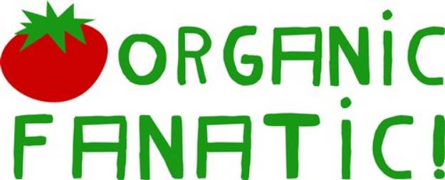 Picture of Organic Fanatic Tomato SVG File