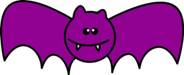 Picture of Purple Bat SVG File