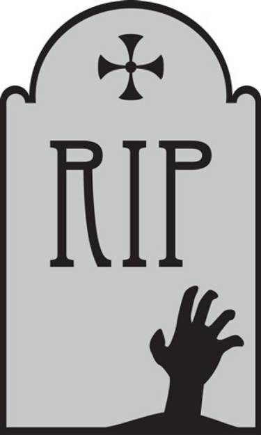 Rip Gravestone Icon Black PNG & SVG Design For T-Shirts