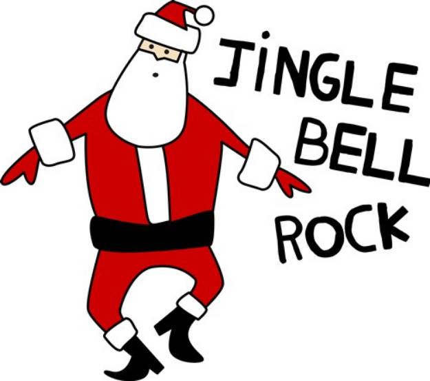 Picture of Santa Claus Jingle Bell Rock SVG File