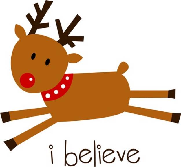 Picture of Rudolph I Believe SVG File