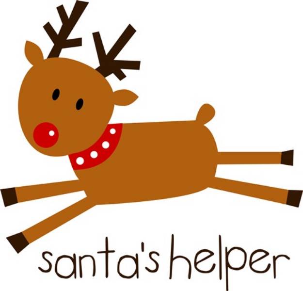 Picture of Rudolph Santas Helper SVG File