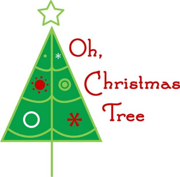 Picture of Oh Christmas Tree SVG File