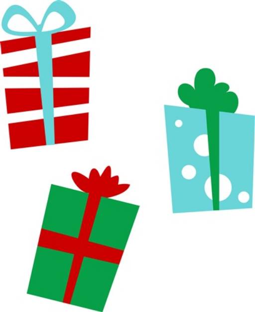Picture of Wrapped Presents SVG File
