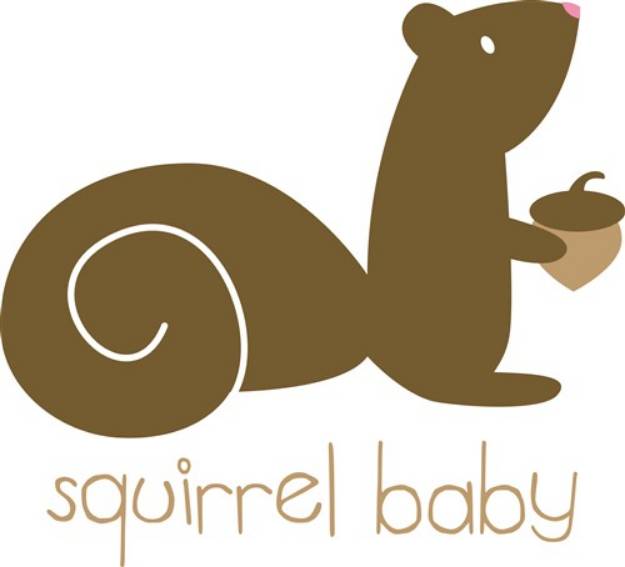 Picture of Squirrel Baby SVG File