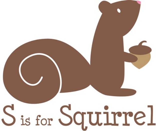 Picture of S Is For Squirrel SVG File