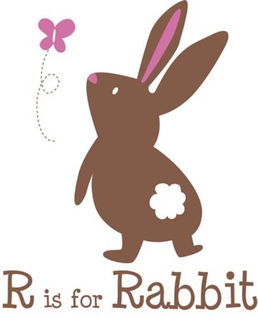Picture of R Is For Rabbit SVG File