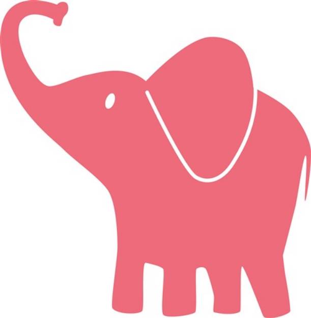 Picture of Pink Elephant SVG File