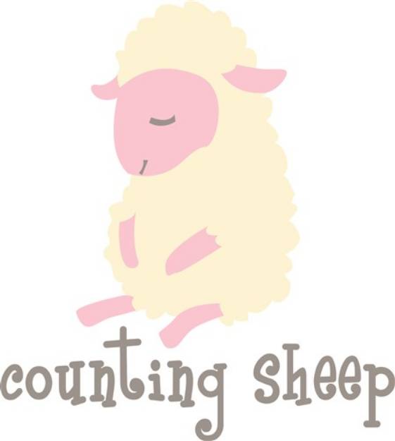 Picture of Counting Sheep SVG File