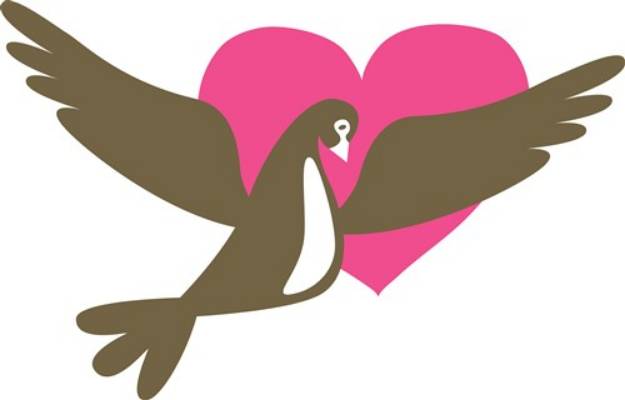 Picture of Two Turtle Doves SVG File