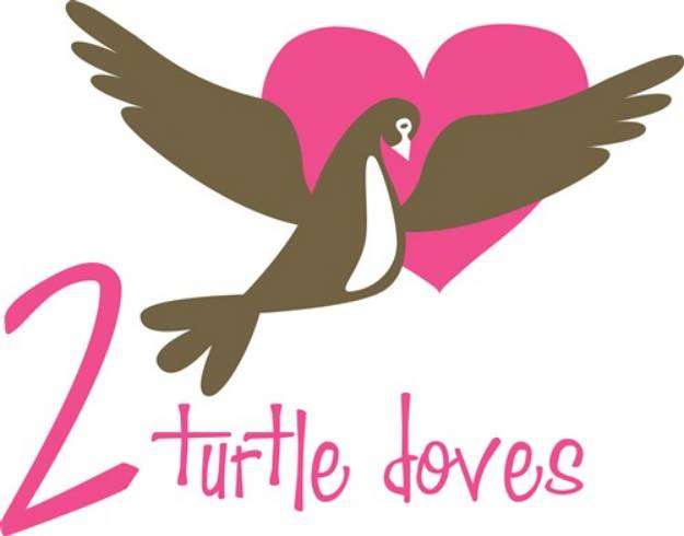 Picture of Turtle Doves SVG File