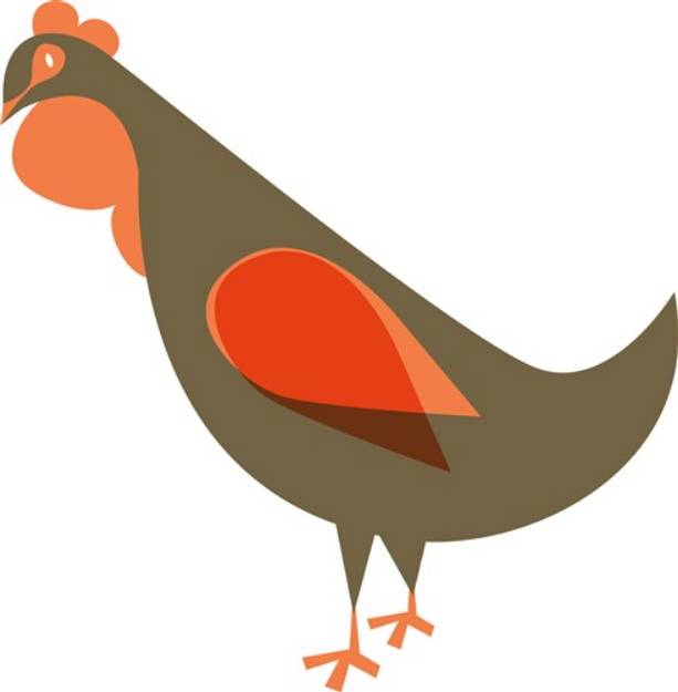 Picture of Three French Hens SVG File