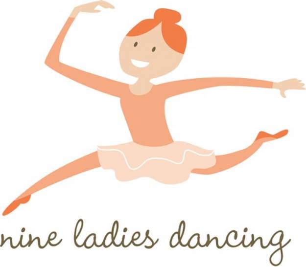 Picture of 9 Ladies Dancing SVG File