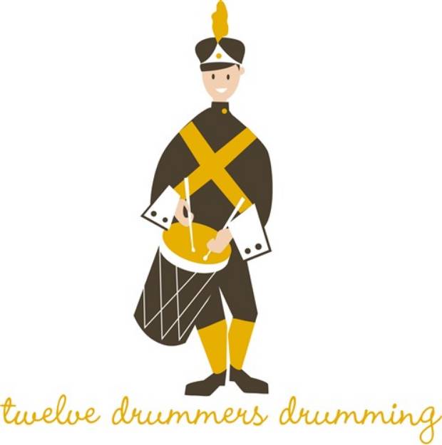 Picture of Drummers Drumming SVG File