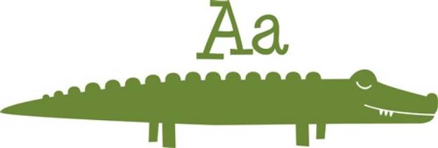 Picture of A For Alligator SVG File