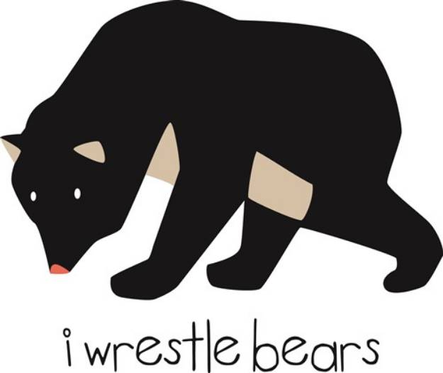 Picture of I Wrestle Bears SVG File