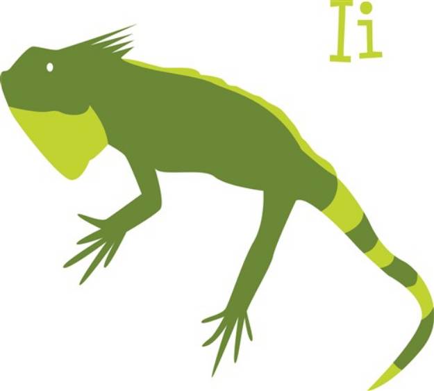 Picture of I Iguana SVG File