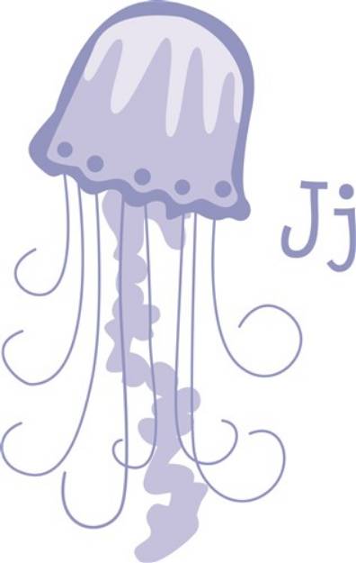 Picture of Jellyfish With J SVG File