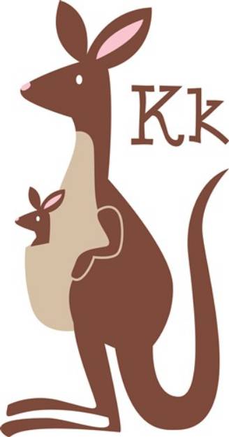 Picture of K For Kangaroo SVG File