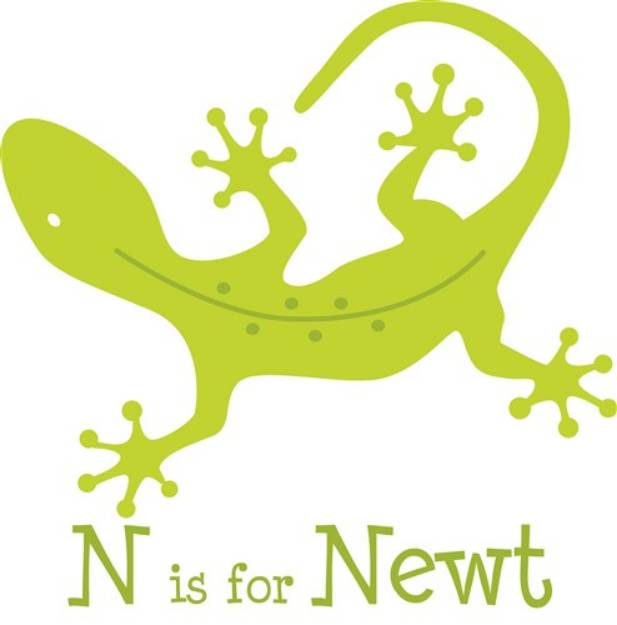 Picture of N Is For Newt SVG File