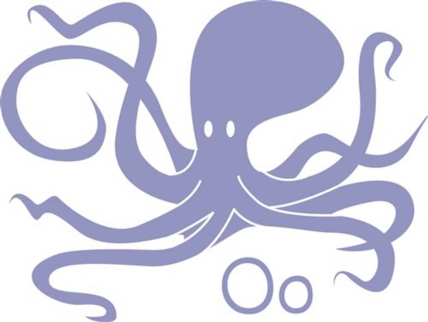 Picture of O For Octopus SVG File