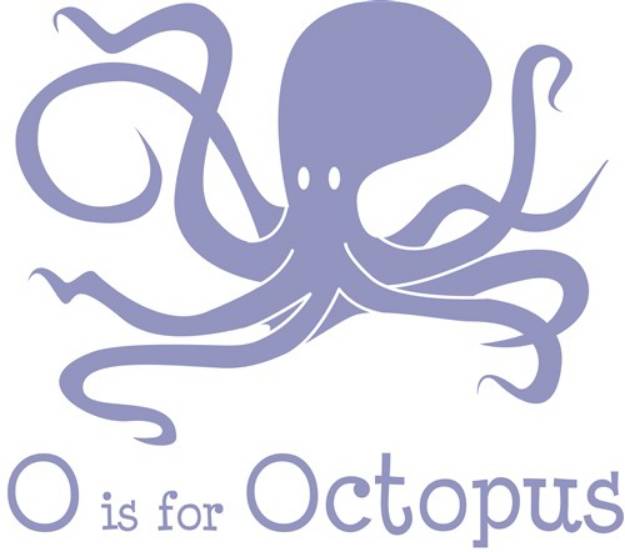 Picture of O Is For Octopus SVG File