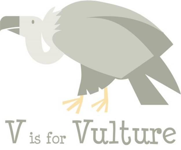 Picture of V Is For Vulture SVG File