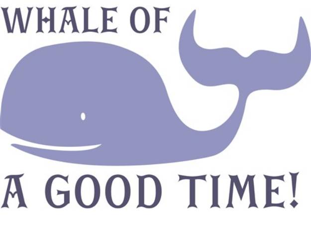 Picture of Whale Of A Good Time SVG File