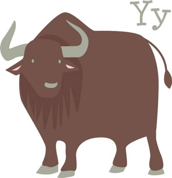 Picture of Y For Yak SVG File