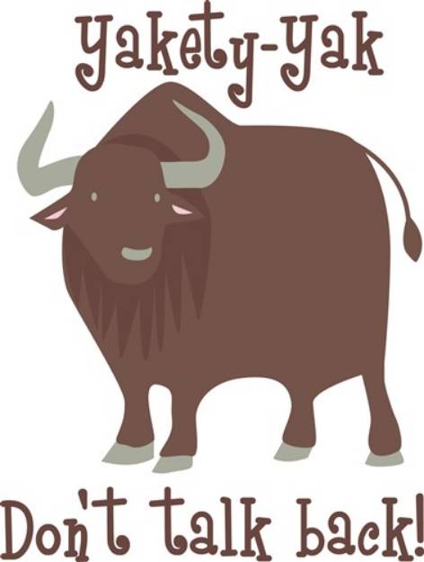 Picture of Yakety Yak SVG File