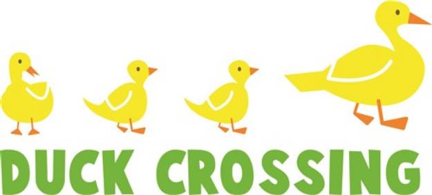 Picture of Duck Crossing SVG File