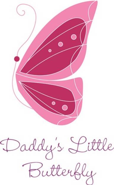 Picture of Daddys Little Butterfly SVG File