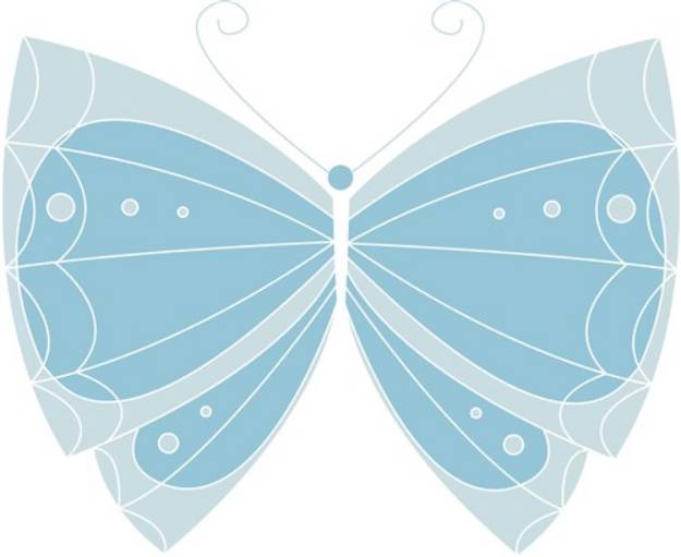 Picture of Blue Butterfly SVG File