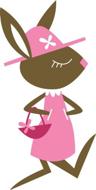 Picture of Girl Bunny SVG File