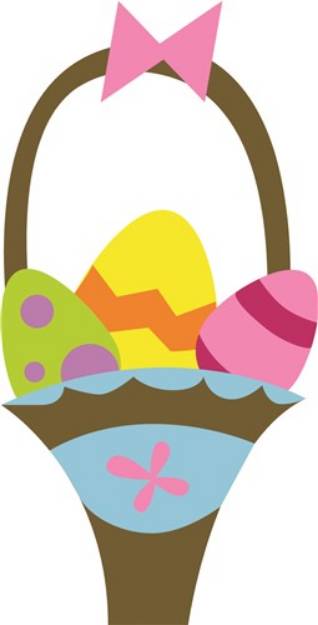 Picture of Easter Basket SVG File