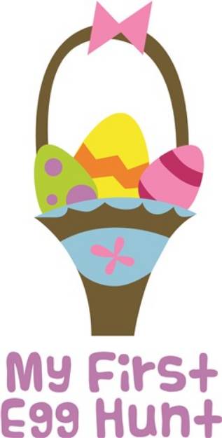 Picture of First Egg Hunt SVG File