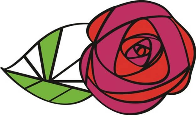 Picture of Glass Rose SVG File