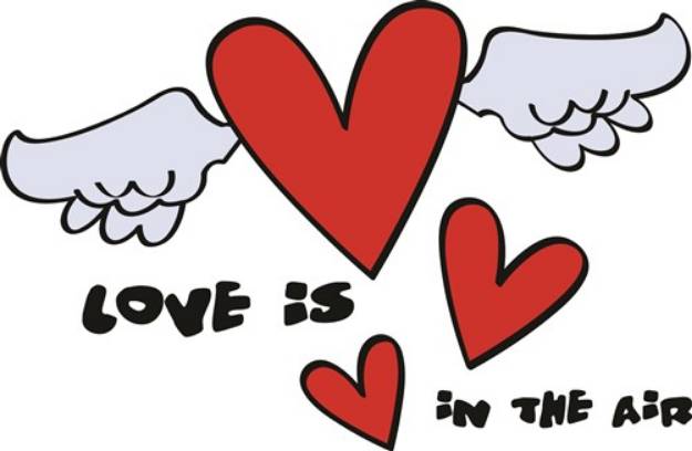 Picture of Love In The Air SVG File