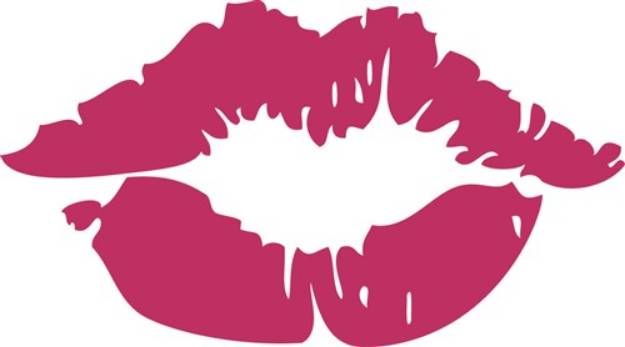 Picture of Kissing Lips SVG File