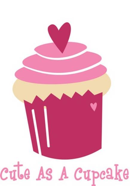 Picture of Cute As A Cupcake SVG File