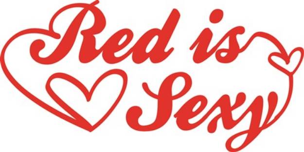 Picture of Red Is Sexy SVG File